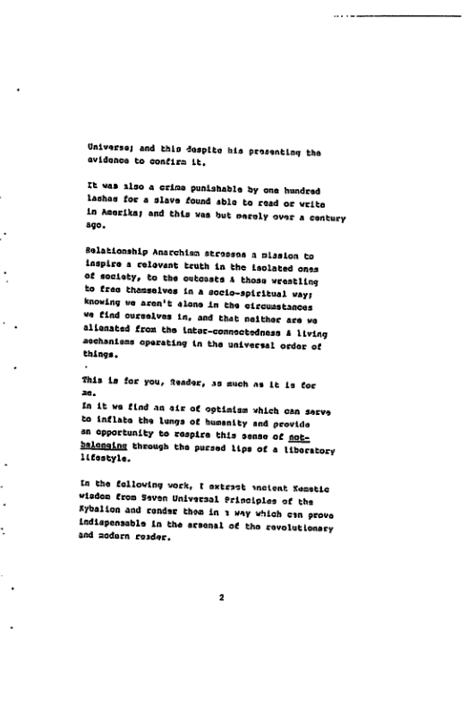 Univacse) and thlo daspito b avidance to contirs it t1og the It vas 3130 & crine guntahable by one handrad Lashas foe & 3lave found sbla to resd of weito L0 Asocikar and this vas but sacely ovar & century pe Belationship Anacchisa stcossas 2 nlssion to Laspise a colovast teuth tn the Loolated ones OF soctaty, to the cutcasts 4 thoss weastiing £ tran thazsalves in & socto-spicitual vays Knoxkng v acen’t alons in the ctsewsstaacas v tiad oucsalves in, and that nelthec acs va alieasted foou the Latoc-commsctsdnass 4 Living aschanteas oparating tn the univecsal ordor of thinga. ThLS s foc you, Rusdar, 35 much s Lt e Cor I8 4% ¥a £L0d a0 ar o€ sptiatem which can acvs %0 1nflats the Lungs of husuaity and provide o opportunity to raspice this sense of sot. Salssaing theough the pucsed Lips of s Livecatory Lueestrla, 1@ the felloving vock, § axtesst wnctent Sesstic wisdon €rc Saven Univacasl erinclples of the Erbalion a0d condas thes in 3 way which can prove Lodiaponsable 1n the acaenal of the ravolutloasey 384 20darn. casds